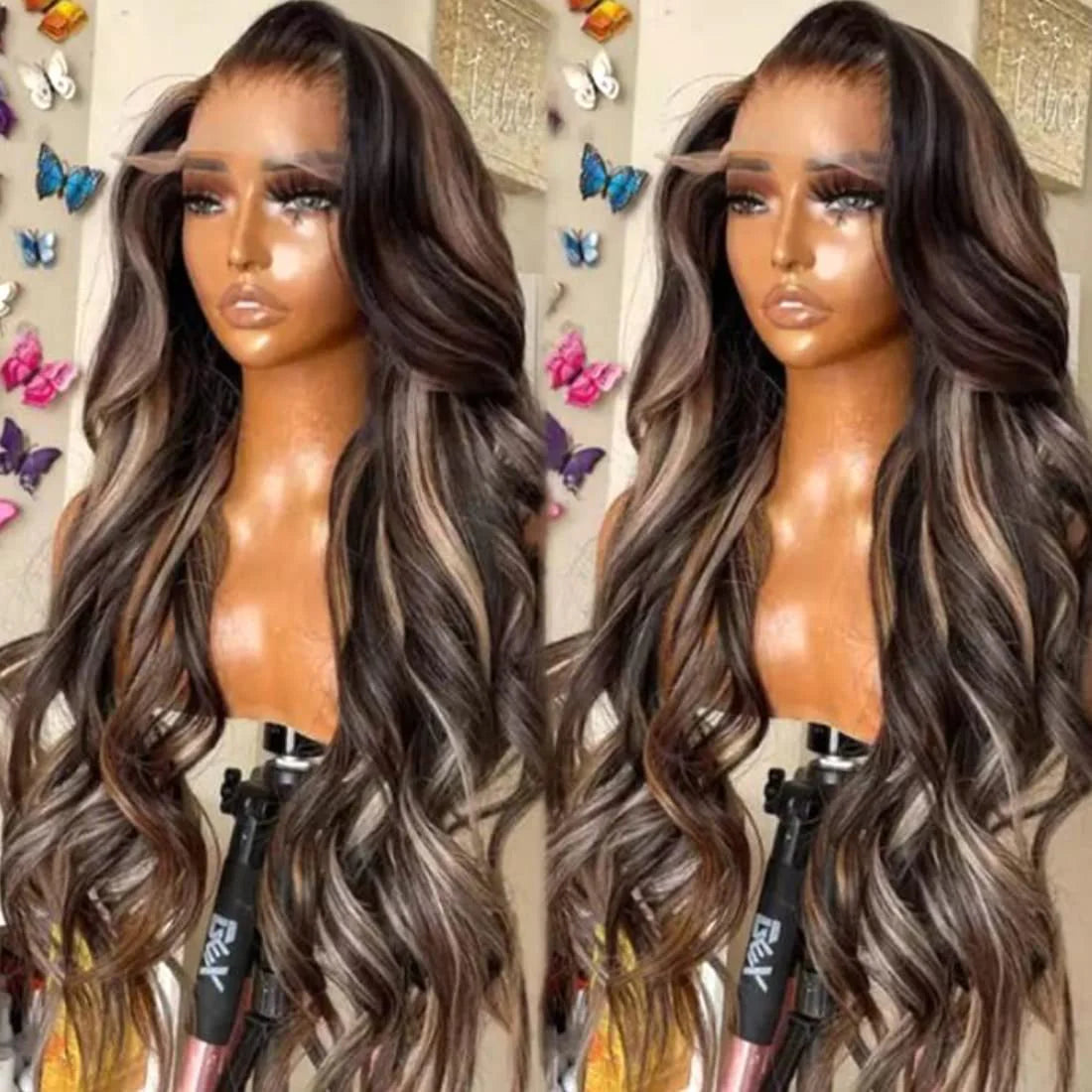 Body wave highlights hair
